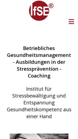 Vorschau der mobilen Webseite www.stb-entspannung.de, Stb Coaching - Stephan Breuer