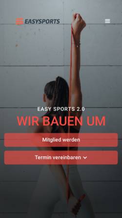 Vorschau der mobilen Webseite easy-sports.com, Easy sports Fitness