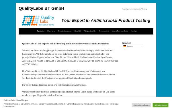 QualityLabs BT GmbH - Biomaterial Testing