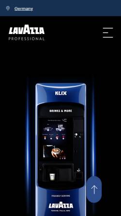 Vorschau der mobilen Webseite www.klix-kaffeeautomaten.de, Klix Kaffeeautomaten