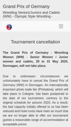 Vorschau der mobilen Webseite grand-prix-ringen.de, Grand Prix der Bundesrepublik Deutschland