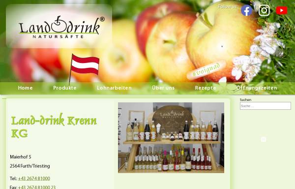 Vorschau von www.land-drink.at, Land Drink Krenn KG