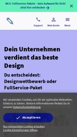 Vorschau der mobilen Webseite www.designer-suche.de, Designer-Suche
