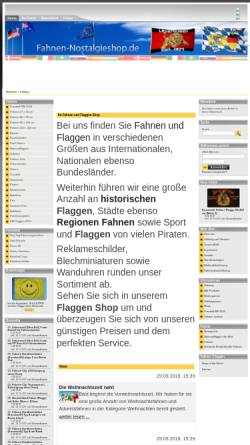 Vorschau der mobilen Webseite www.fahnen-nostalgieshop.de, Fahnen Nostalgieshop - Gehring Handelsware und Internetservice