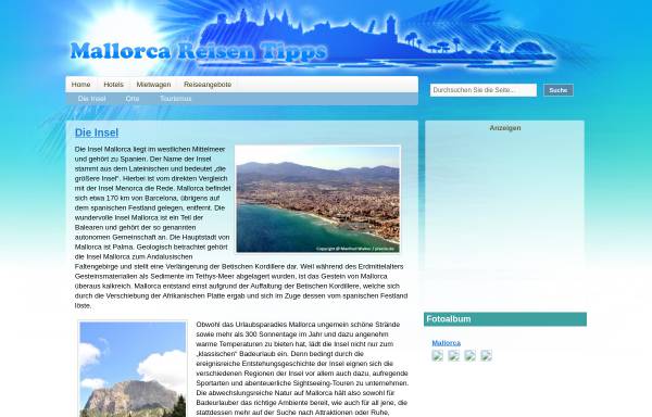 Vorschau von www.mallorca-reisen-tipps.de, Mallorca-Reisen-Tipps