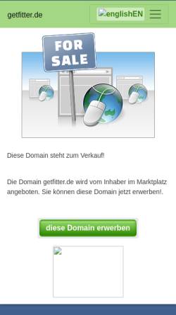 Vorschau der mobilen Webseite www.getfitter.de, Get Fitter