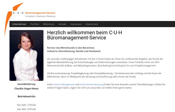 Vorschau von www.unger-hesse.de, CUH - Büromanagement Service Claudia Unger-Hesse