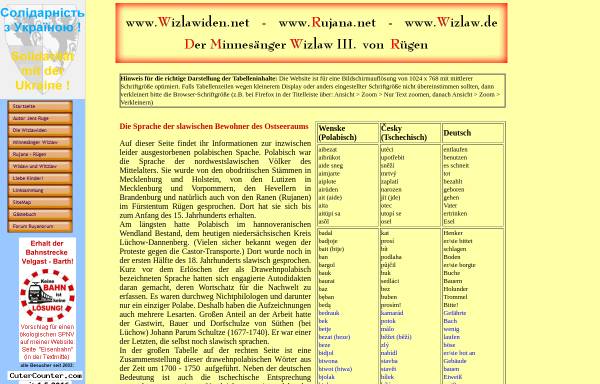 Vorschau von wizlaw.de, Die Sprache der slawischen Bewohner des Ostseeraums