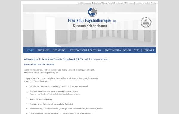 Vorschau von www.psychotherapie-altoetting.de, Praxis für Psychotherapie (HPG) Susanne Krichenbauer