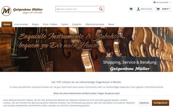 Vorschau von geigenbau-mueller.de, Leonard und Viktor Müller, Geigenbau-Meisterwerkstatt