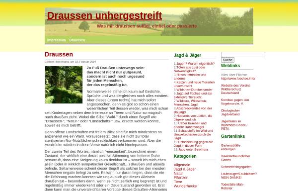 Vorschau von www.heinenberg.eu, Der Draussen-Gesehen-Blog