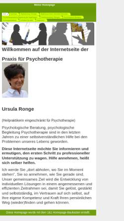 Vorschau der mobilen Webseite www.ursula-ronge.de, Ursula Ronge