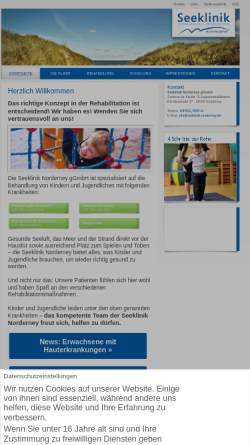 Vorschau der mobilen Webseite www.seehospiz.de, Seehospiz Norderney