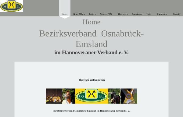 Vorschau von www.hannoveraner-bzv-os-el.de, Bezirksverband hannoverscher Warmblutzüchter Osnabrück-Emsland e.V.