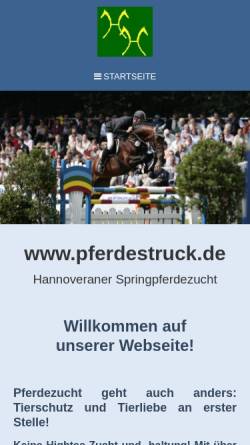 Vorschau der mobilen Webseite www.pferdestruck.de, Wilhelm Struck