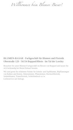 Vorschau der mobilen Webseite www.blumen-basar-neubauer.de, Blumen-Basar Neubauer