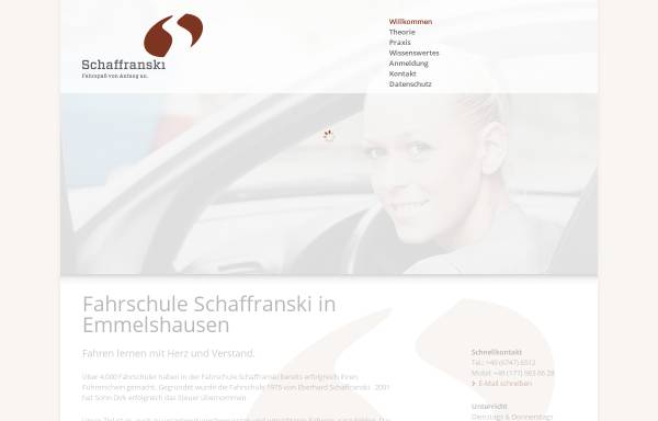 Vorschau von www.schaffranski.com, Fahrschule Schaffranski, Emmelshausen und Boppard