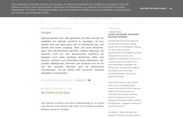 Vorschau von sprach-los.blogspot.com, Gudelius, Peter - Sprach-Los