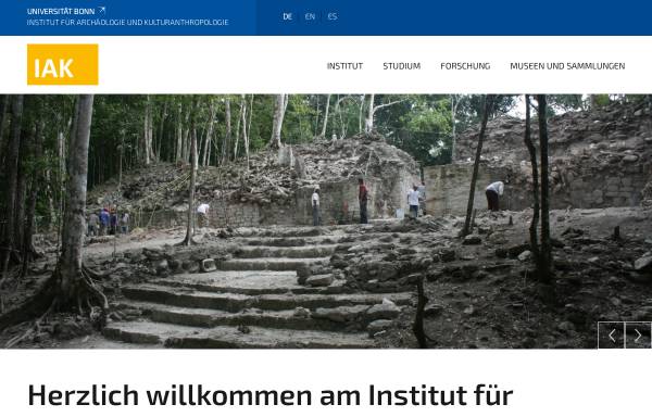 Vorschau von www.iae.uni-bonn.de, Abteilung für Altamerikanistik der Universität Bonn