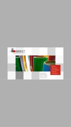 Vorschau der mobilen Webseite www.geoset.de, GeoSet Folienschriften GmbH