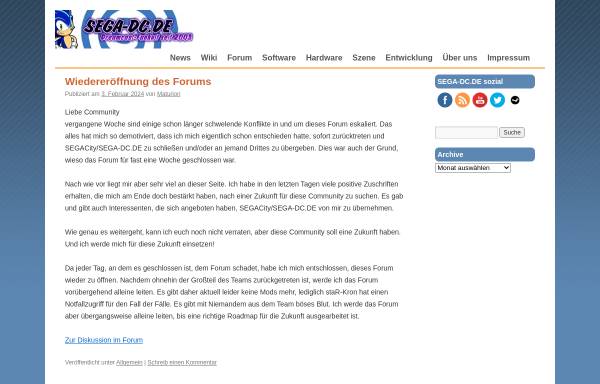 Vorschau von www.sega-dc.de, Sega-DC.de