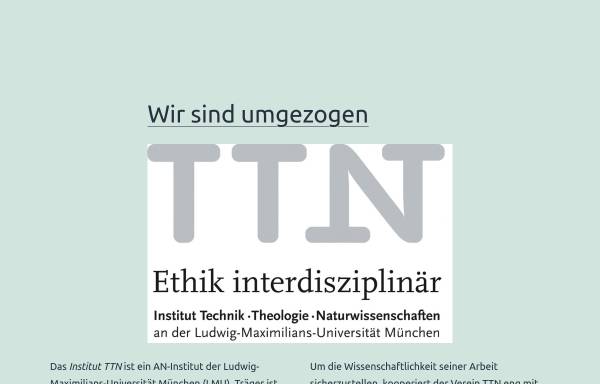 Vorschau von www.ttn-institut.de, Institut TTN