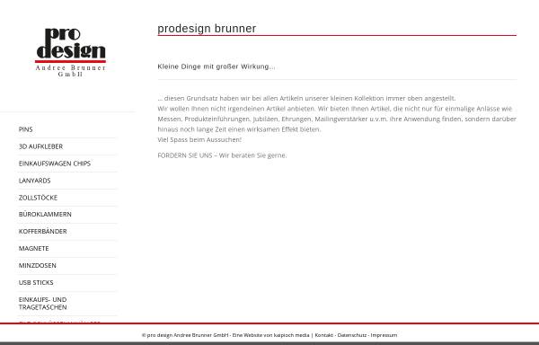 Vorschau von www.prodesign-brunner.de, Pro design Andree Brunner GmbH