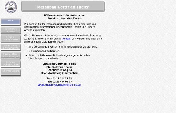 Vorschau von www.metallbauthelen.de, Metallbau Thelen