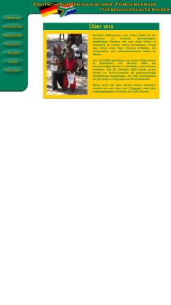 Vorschau der mobilen Webseite kinderhilfe-suedafrika.de, Deutsch-Südafrikanischer Förderverein für benachteiligte Kinder