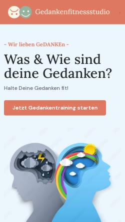 Vorschau der mobilen Webseite www.gedankenfitness.de, Gedankenfitness