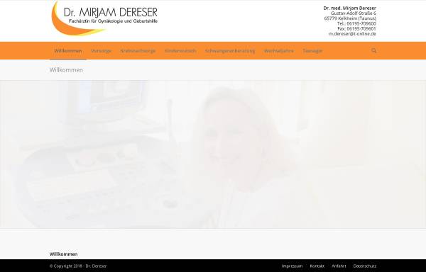 Vorschau von dr-dereser.de, Dereser, Dr. med. Mirjam