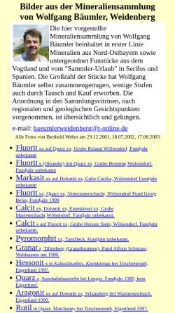 Vorschau der mobilen Webseite www.vfmg-weiden.de, Sammlung von Wolfgang Bäumler