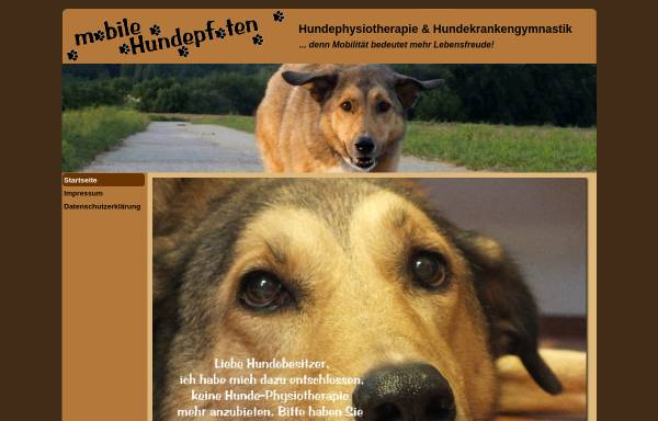 Vorschau von mobile-hundepfoten.de, Mobile Hundepfoten