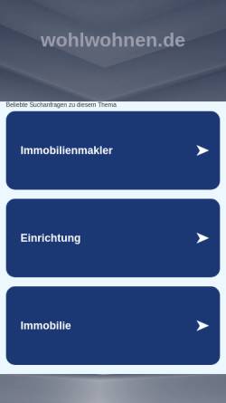 Vorschau der mobilen Webseite www.wohlwohnen.de, Einfamilienhaus, Bergfelde bei Berlin