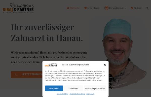 Vorschau von hanau-zahnarztpraxis.de, Praxis Dibaj und Partner