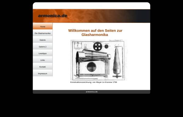 Vorschau von www.armonica.de, Die Glasharmonika