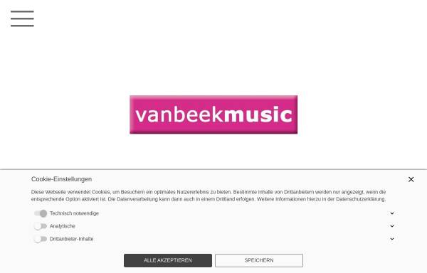 Vorschau von vanbeekmusic.de, van Beek, Maurice
