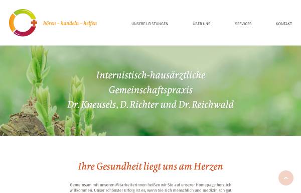 Vorschau von www.hausaerzte-team.de, Gemeinschaftspraxis Dr. med. M. Kneusels, D. Richter, Dr. med. C. Reichwald