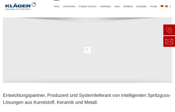 Vorschau von www.klaeger.de, Kläger Spritzguss GmbH & Co. KG