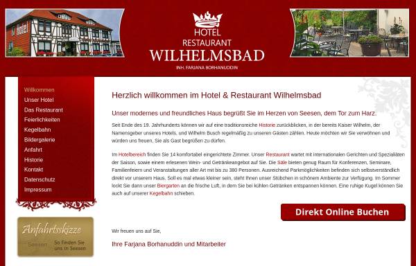 Vorschau von www.hotel-wilhelmsbad.de, Hotel Restaurant Wilhelmsbad