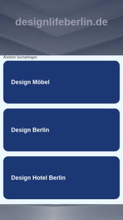 Vorschau der mobilen Webseite www.designlifeberlin.de, designlifeberlin