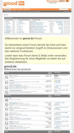 Vorschau der mobilen Webseite gmod.de, Garry's Mod.de