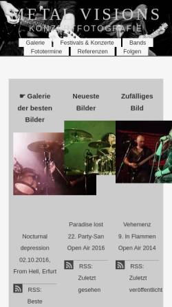 Vorschau der mobilen Webseite thomas-lotze.de, Metal-Konzertfotografie