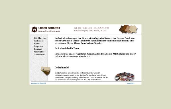 Vorschau von www.leder-schmidt.com, Leder Schmidt