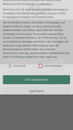 Vorschau der mobilen Webseite kilger.de, Lederfarbik Gebr. Kilger KG