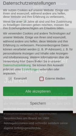 Vorschau der mobilen Webseite germania-werk.de, Germania-Werk - Schubert GmbH & Co. KG