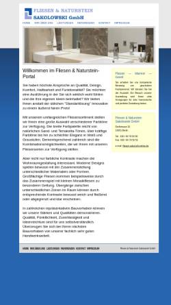Vorschau der mobilen Webseite www.fliesen-sako.de, Fliesen und Naturstein Sakolowski GmbH