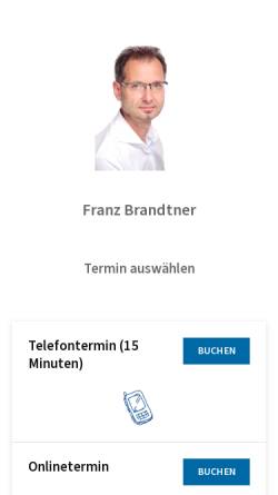 Vorschau der mobilen Webseite www.franz-brandtner.de, Brandtner, Franz