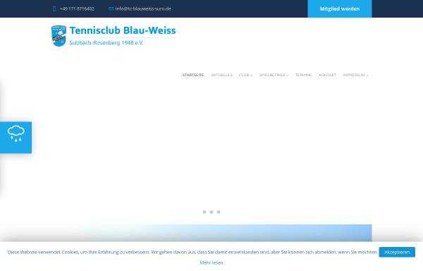 Vorschau von www.tc-blauweiss-suro.de, TC Blau-Weiß Sulzbach-Rosenberg e.V.