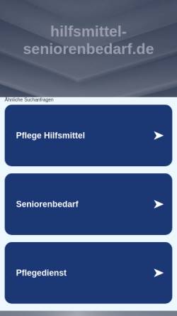 Vorschau der mobilen Webseite www.hilfsmittel-seniorenbedarf.de, ISIMED Hilfsmittel und Seniorenbedarf, Antje Ißbrücker
